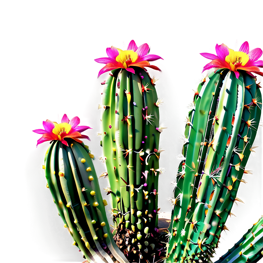 Abstract Cactus Png Vit PNG Image