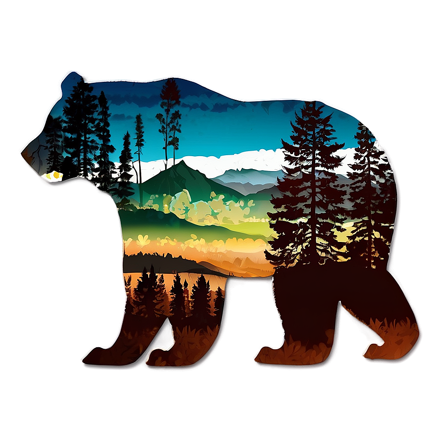 Abstract California Bear Png Keh7 PNG Image