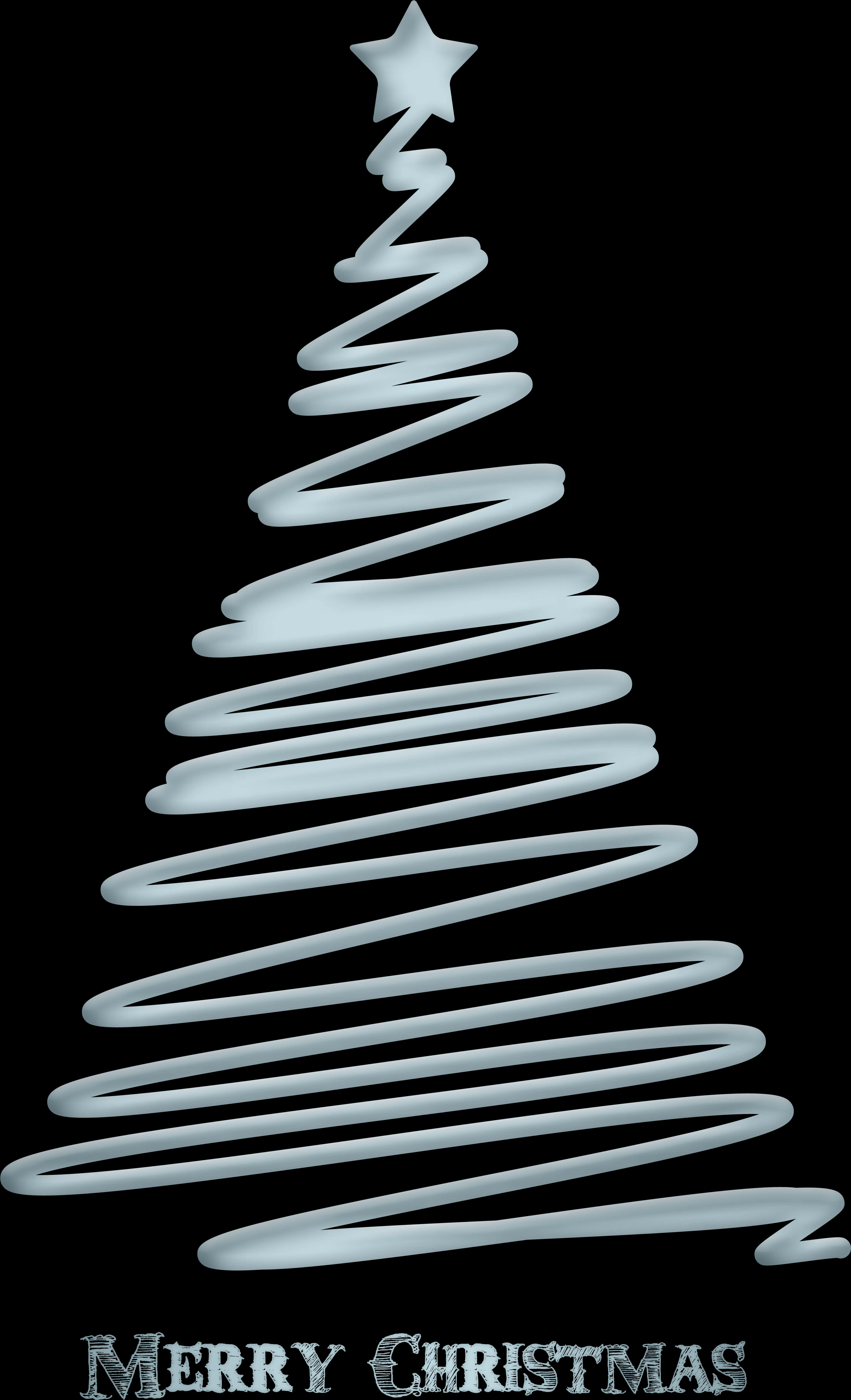 Abstract Christmas Tree Design PNG Image