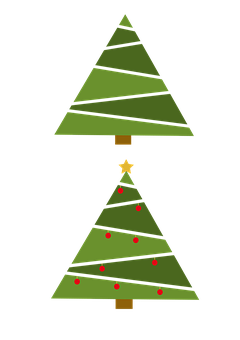 Abstract Christmas Tree Graphic PNG Image