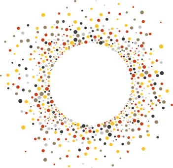 Abstract Circle Particles Pattern PNG Image