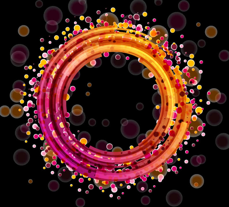 Abstract Circle Vector Art PNG Image