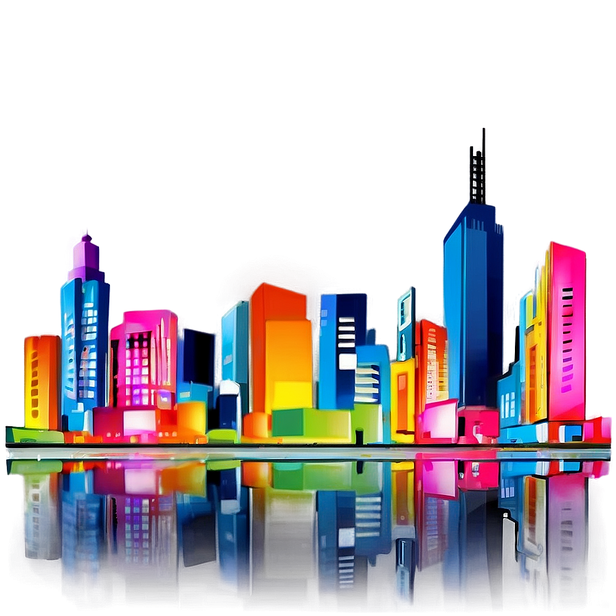 Abstract Cityscape Graphic Png 06242024 PNG Image