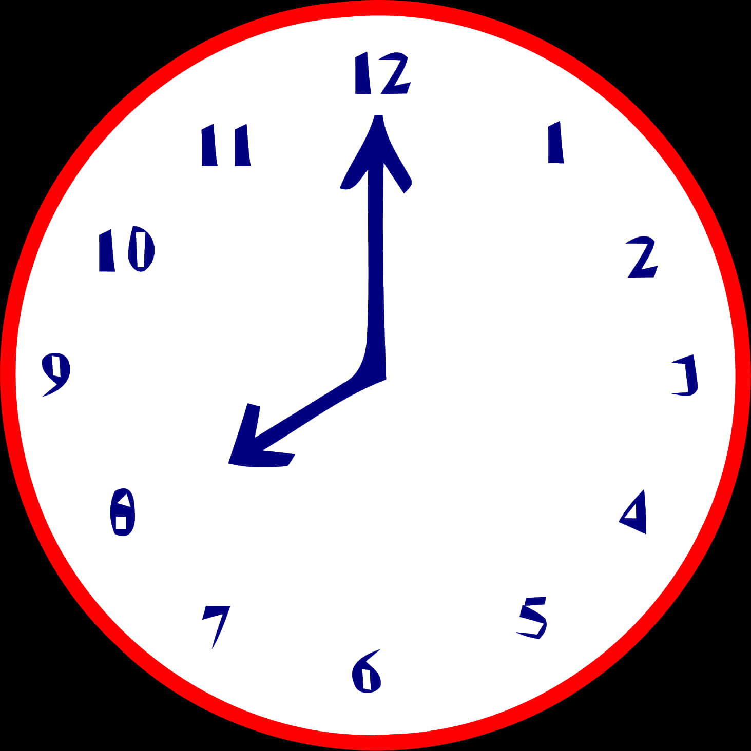 Abstract Clock Face PNG Image