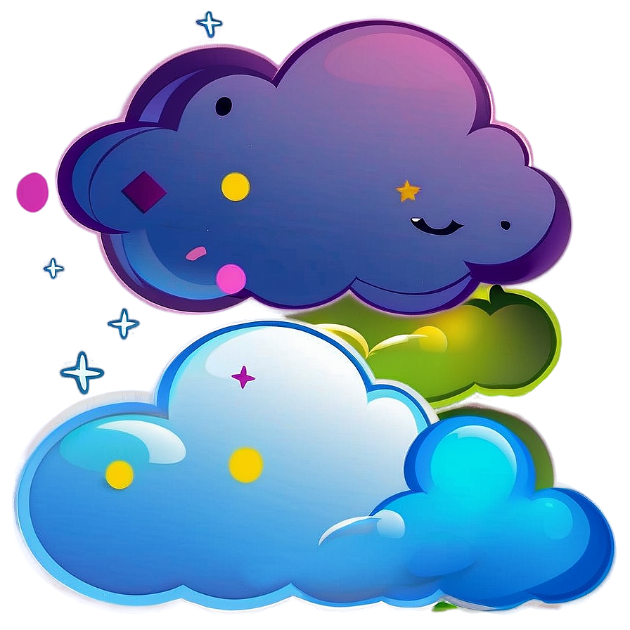 Abstract Cloud Clipart Png Scu88 PNG Image