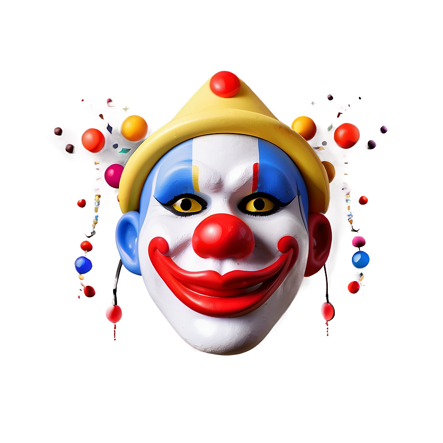 Abstract Clown Face Design Png Cir87 PNG Image