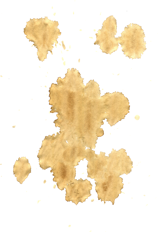 Abstract Coffee Stain Splatter PNG Image