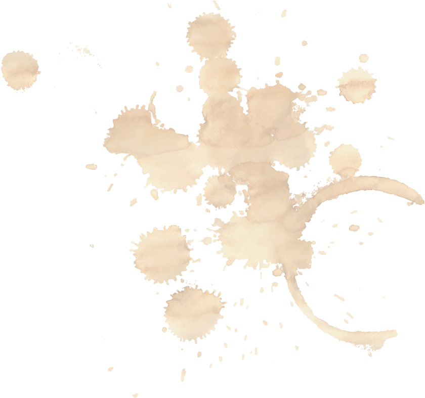 Abstract Coffee Stain Splatter PNG Image