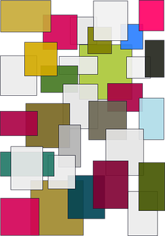 Abstract Color Blocks Wallpaper PNG Image