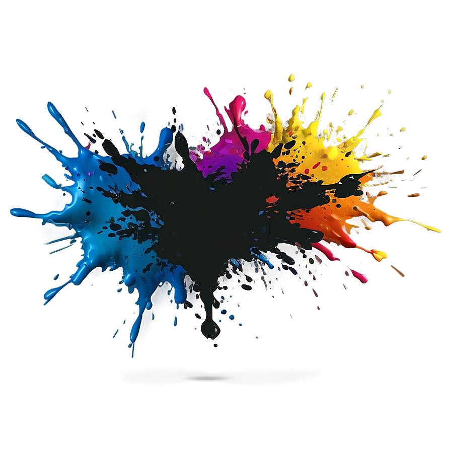 Abstract Color Splash Png Qby PNG Image