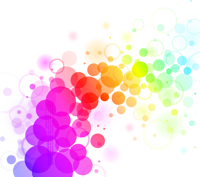 Abstract Colorful Bubbles Background PNG Image