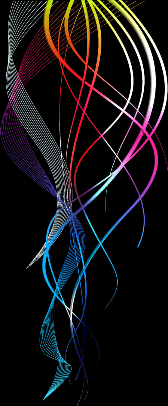 Abstract_ Colorful_ Lines_ Artwork PNG Image