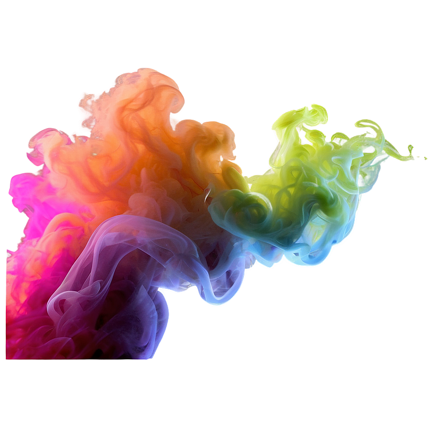 Abstract Colorful Smoke Png Mje PNG Image