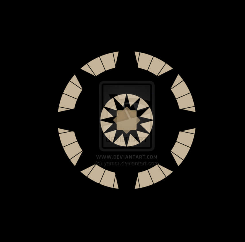 Abstract Compass Design PNG Image