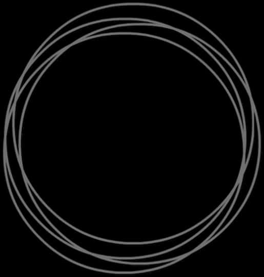 Abstract Concentric Circles Black Background PNG Image