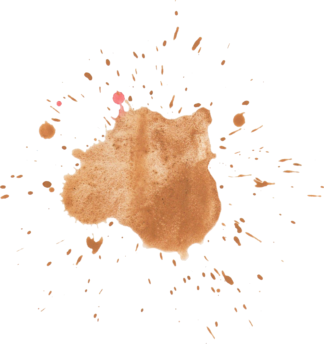 Abstract Copper Splash Watercolor Background PNG Image