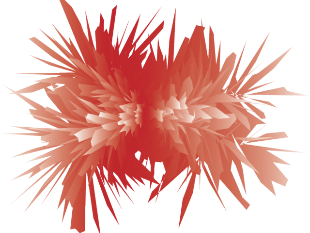 Abstract Coral Explosion PNG Image