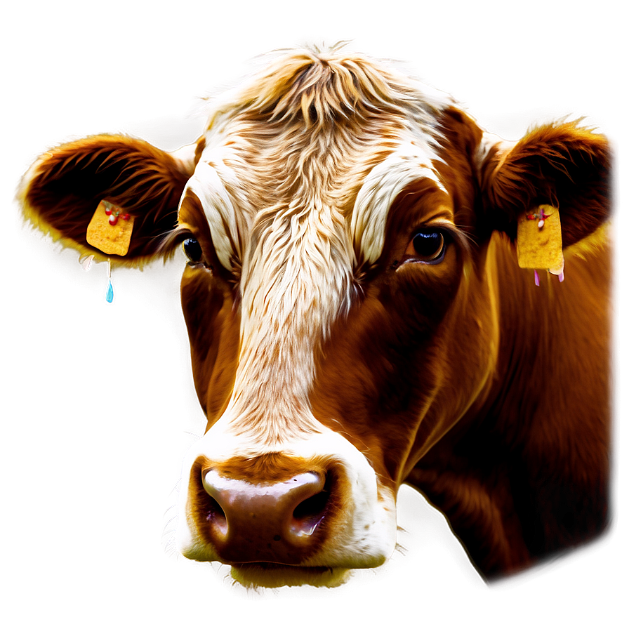 Abstract Cow Face Art Png 94 PNG Image