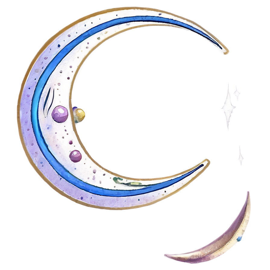 Abstract Crescent Moon Art Png 05212024 PNG Image