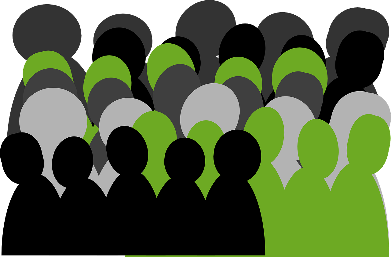 Abstract Crowd Gathering.png PNG Image