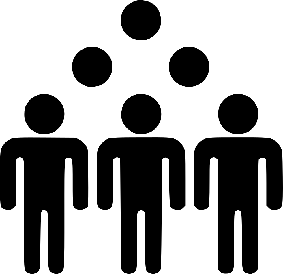 Abstract Crowd Representation PNG Image