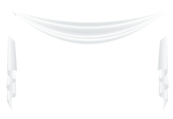 Abstract Curved White Bannerand Coneson Black Background PNG Image