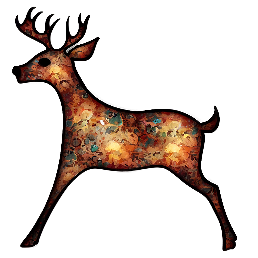 Abstract Deer Art Png 05062024 PNG Image