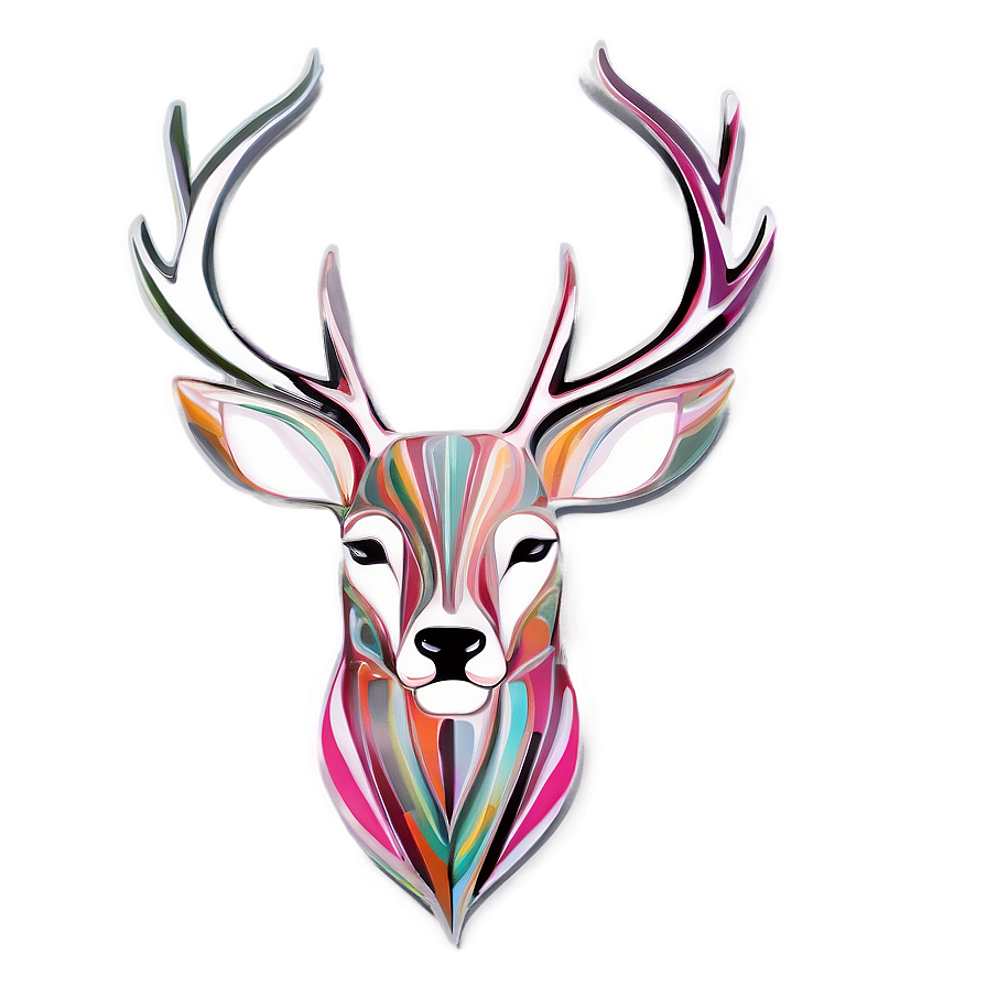 Abstract Deer Art Png 05062024 PNG Image