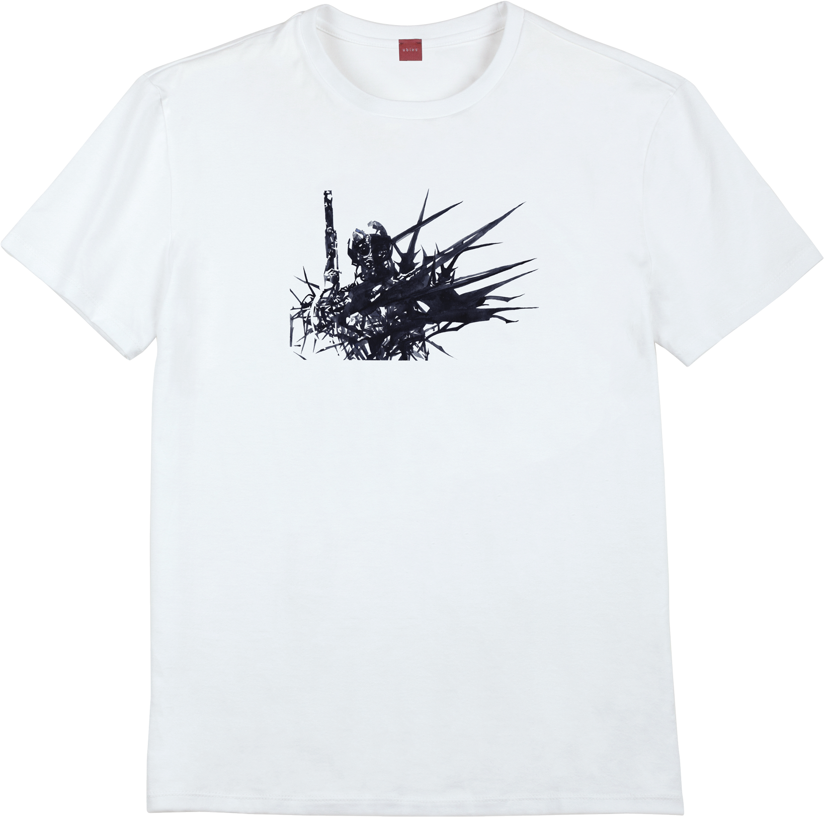 Abstract Design White T Shirt PNG Image