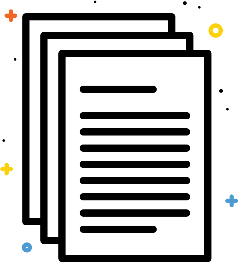 Abstract Document Illustration PNG Image