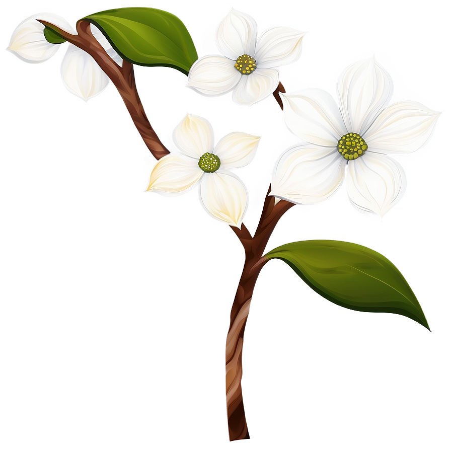 Abstract Dogwood Artwork Png Vko27 PNG Image