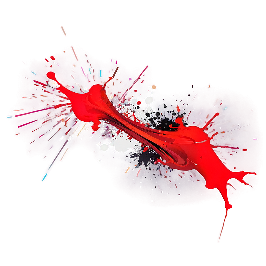 Abstract Expression Red Splash Png Xyk39 PNG Image