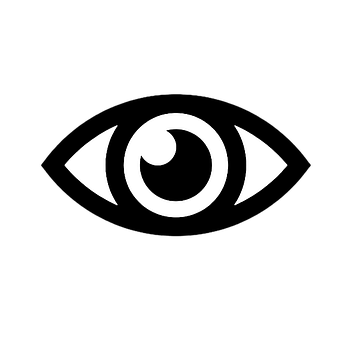 Abstract Eye Symbolon Black Background PNG Image