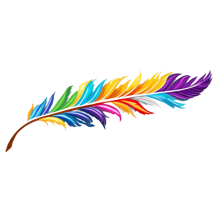 Abstract Feather Painting Png Llo9 PNG Image