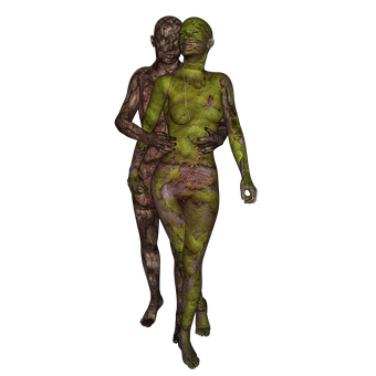 Abstract Figurative Sculpture PNG Image