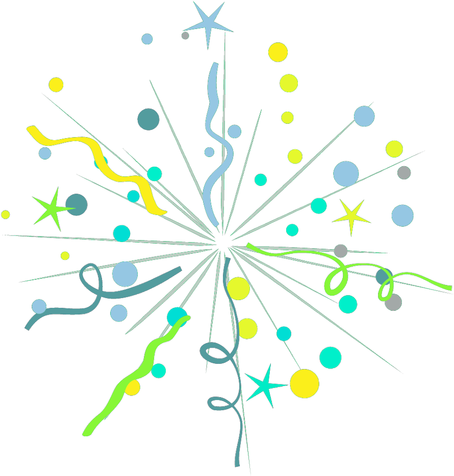 Abstract Firework Illustration PNG Image