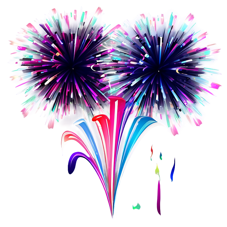 Abstract Fireworks Png Ict PNG Image