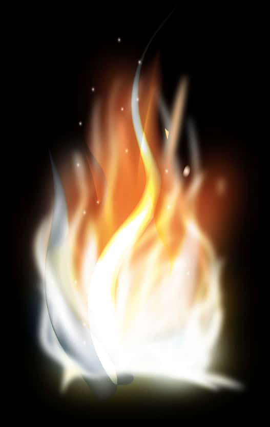 Abstract_ Flame_ Illustration PNG Image