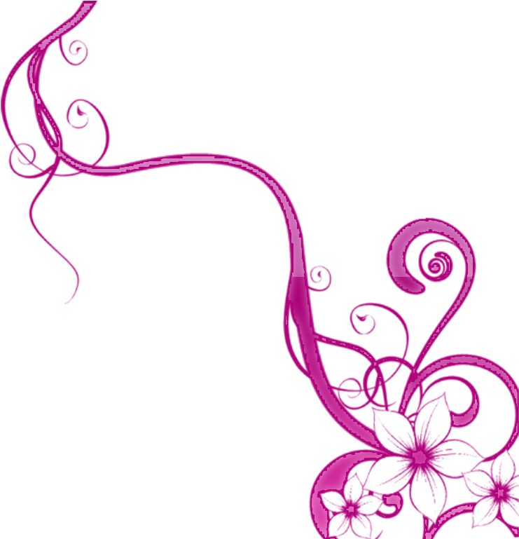 Abstract Floral Design Vector PNG Image