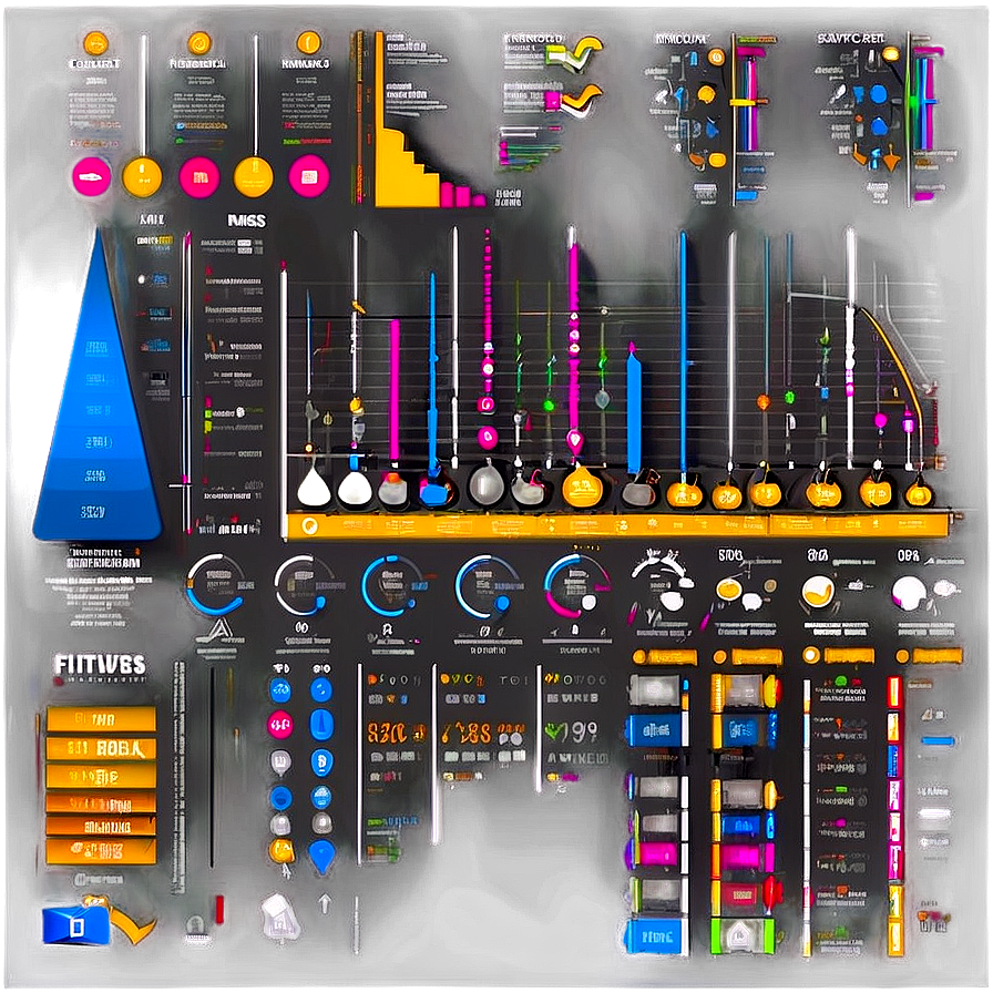 Abstract Futuristic Control Panel Graphic PNG Image