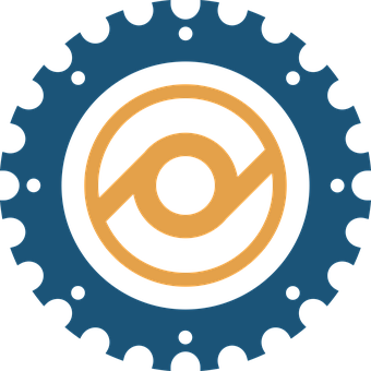 Abstract Gear Icon Design PNG Image