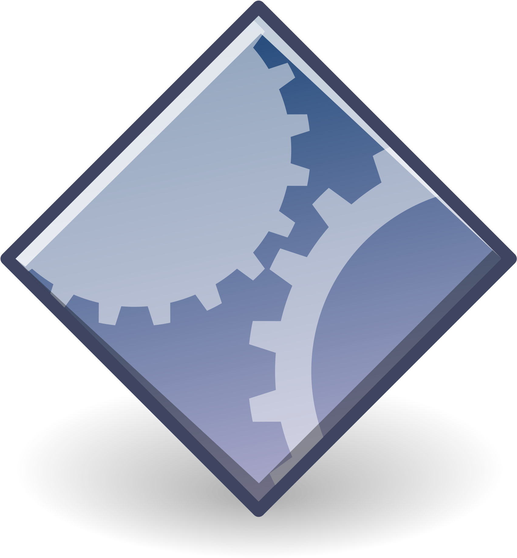 Abstract Gear Icon PNG Image