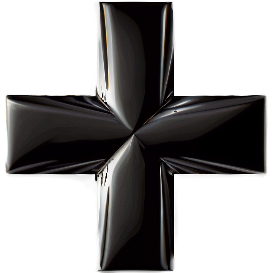 Abstract Geometric Black Cross Png Fyv PNG Image