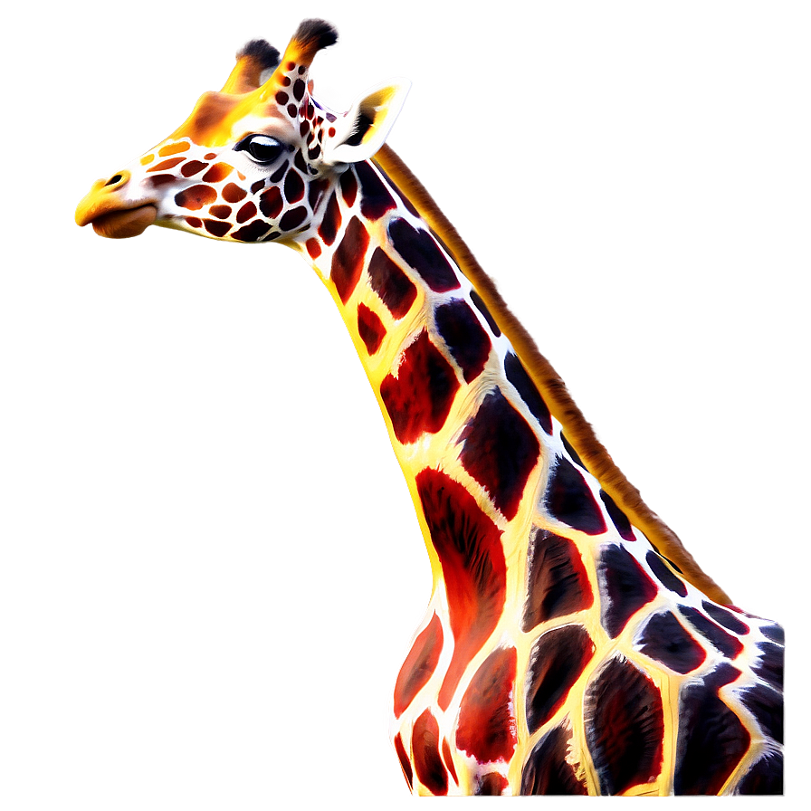 Abstract Giraffe Art Png Pcs PNG Image