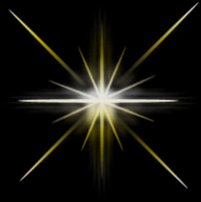 Abstract Glowing Starburst Sparkle PNG Image