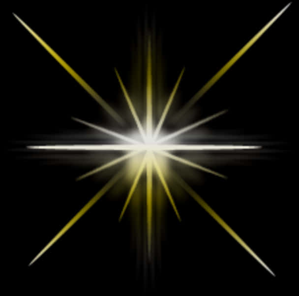 Abstract Glowing Starburst Sparkle PNG Image