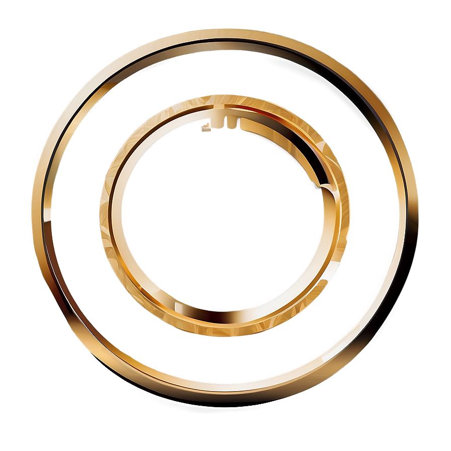 Abstract Gold Circle Frame Png 94 PNG Image