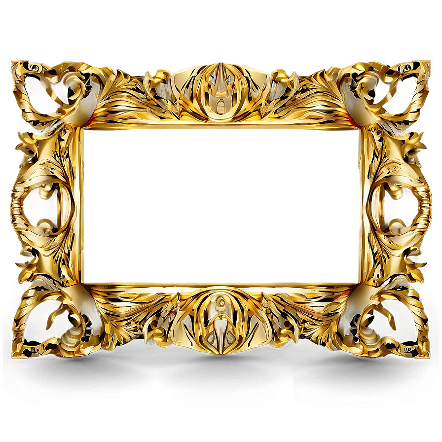 Abstract Gold Frame Png 05252024 PNG Image