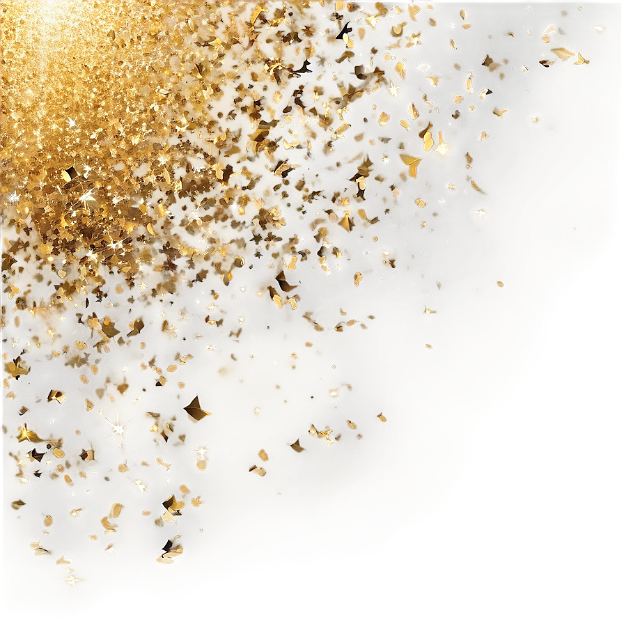 Abstract Gold Sparkle Field Png Dik PNG Image