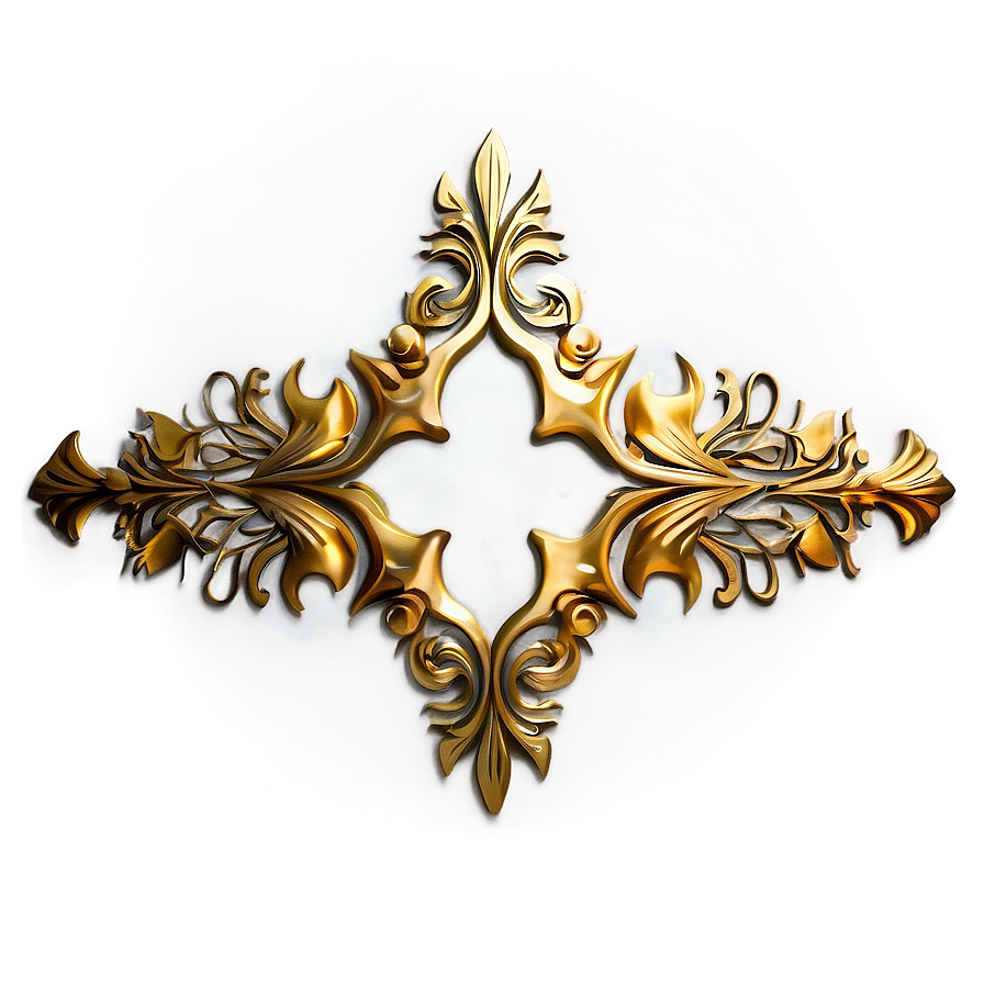 Abstract Gold Trim Png 06282024 PNG Image